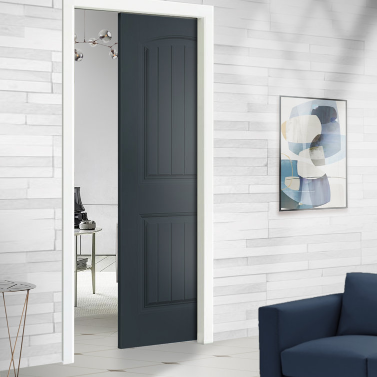 Calhome Paneled Manufactured Wood Painted Sliding Closet Doors Wayfair